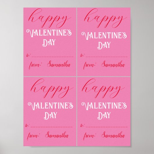 Kids Valentine Print Custom Print oder Download Poster (Vorne)