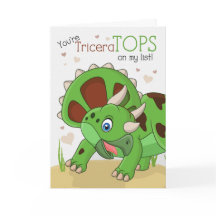 Kid's Valentine Sie sind TriceraTOPS Dinosaurier