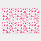 Kids Valentine's Day Box of Chocolates Teddy Bär Geschenkpapier Set (Vorderseite)