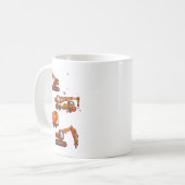 Kids Valentines Day Construction Trucks Boys Kids Kaffeetasse (Vorderseite Links)