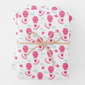 Kids Valentine's Day Hot Air Balloons Wolken Geschenkpapier Set (Beispiel)