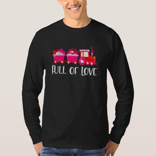 Kids Valentines Day Train Loads Of Love Choo Toddl T-Shirt (Vorderseite)
