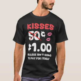 Kids Valentinstag Shirt für Jungen Funny Küss auf