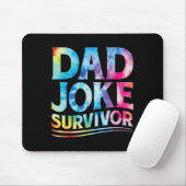 Kids-Vater-Witz-Überlebender-Tie-Dye-passend-Vater Mousepad (Mit Mouse)