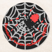 Kids Venom Halloween-Party Runder Pappuntersetzer (Vorderseite)