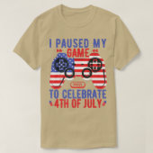 Kids Video Game 4th Of July Gamer American Flag To T-Shirt (Design vorne)