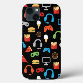 Kids Video Game Party Pattern Gamer Case-Mate iPhone Hülle (Rückseite)