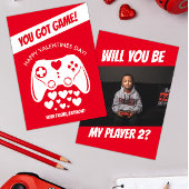 Kids Video Game Valentinstag Card