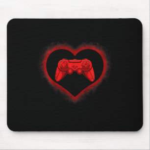 Kids Videospiel-Controller Herz Valentinstag Co Mousepad