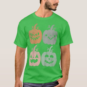 Kids Vintag Halloween Retro Groovy Niedlicher Pump T-Shirt