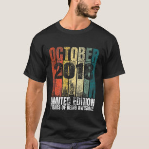 Kids Vintage Oktober 2018 Bday Geschenke 2 Jahre A T-Shirt