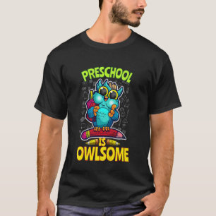 Kids Vorschule Ist Eulig Zurück Zur Schule Eule Un T-Shirt