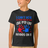Kids Voting Shirt I Can't Vote Future Voters Girls (Vorderseite)