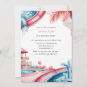 Kids’ Water Park Birthday Party  Einladung (Vorderseite)