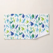 Kids Watercolor Dinosaurier Silhouette Pattern Boy Badhandtuch Set (Handtuch)