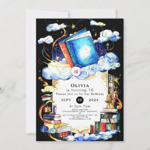Kids Watercolor Fun Storybook Geburtstag Einladung