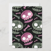 Kids Watercolor Spooktacular Halloween-Party Einladung (Rückseite)