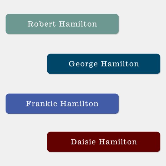 Kids Waterproof Name Etiketten (Gruppe)