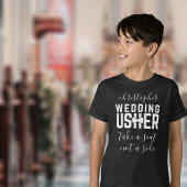 Kids Wedding Usher Personalisiert Slogan T - Shirt