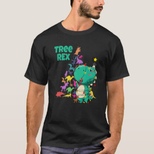 Kids Weihnachten Dinosaurier Baum Rex Paläontologe T-Shirt
