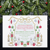 Kids Weihnachten Party Einladung Ballerina Soldier