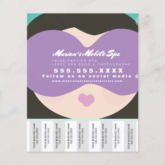 Kids Wellness-Center Business Party Rentals entzie Flyer (Vorne)