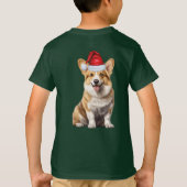 Kids Welsh Corgi Dog Lover Funny Christmas T-Shirt (Rückseite)