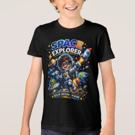 Kids Weltraum-Shirt | Weltraumforscher Tri-Blend Shirt