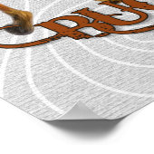 Kid's Western Themed Individuelle Name Buckaroo Poster (Ecke)