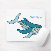 Kids Whale Klassischer Personalisierter Name Mousepad (Mit Mouse)
