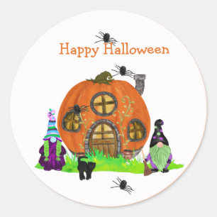 Kids Whimsical Gnomes Halloween Sticker