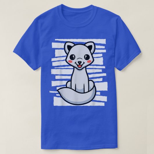 Kids White Arctic Fo T-Shirt (Design vorne)
