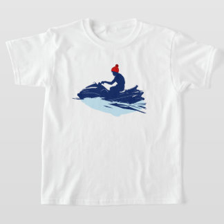 Kids White Tee Shirt | Jet Ski Adventure | Beach