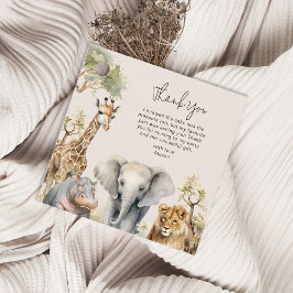 Kids Wild Animal Foto Geburtstag Geschenkanhänger