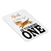 Kids Wild One Jungle Tiger erster Geburtstag Magnet (Rechte Seite)