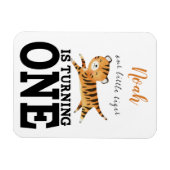 Kids Wild One Jungle Tiger erster Geburtstag Magnet (Horizontal)