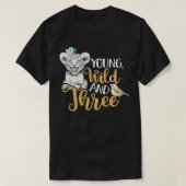 Kids Wild Young & Three 3rd Birthday Gift 3 Years T-Shirt (Design vorne)