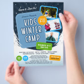 Kids Winter Camp Marketing Event Flyer (Hand)