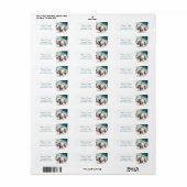 Kids Winter Watercolor Sheep Rücksendeadresse (Vorne)