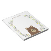 Kids Woodland Bear Notepad Notizblock (angewinkelt)