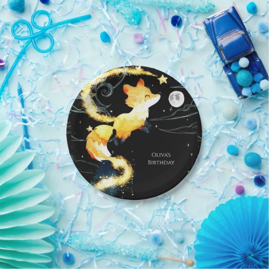 Kids Woodland Fox Geburtstag Pappteller (Party)