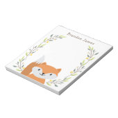 Kids Woodland Fox Notepad Notizblock (Rotiert)