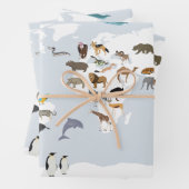 Kids World Map Animes Geschenkpapier Set (Beispiel)