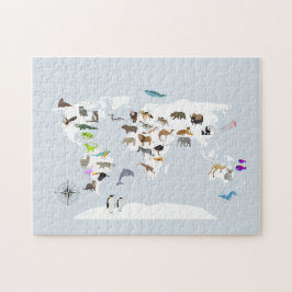 Kids World Map Animes Puzzle