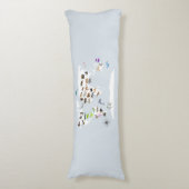 Kids World Map Animes Seitenschläferkissen (Vorderseite Vertikal)