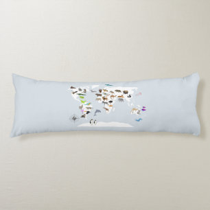 Kids World Map Animes Seitenschläferkissen