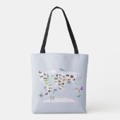 Kids World Map Animes Tasche (Rückseite)