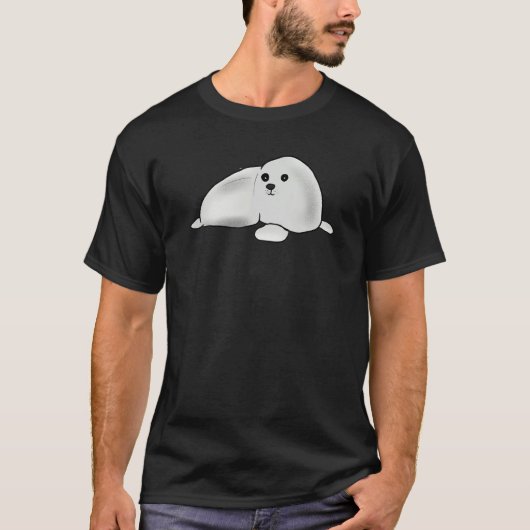 Kids Youth Teens Cute Arctic Harp Seal for Animal T-Shirt (Vorderseite)