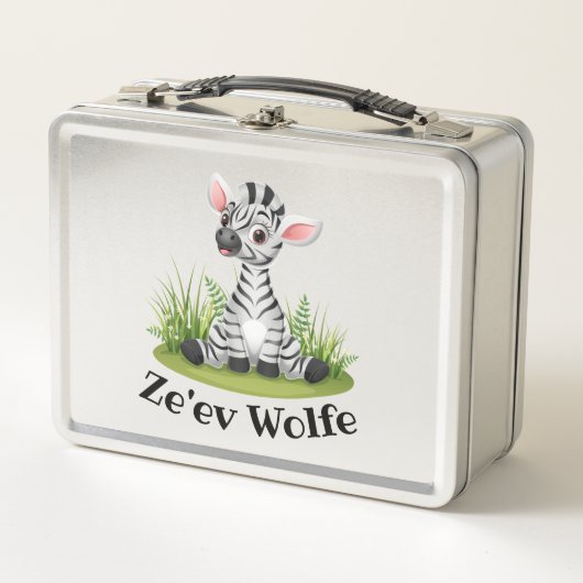Kids Zebra Lunchbox (Vorderseite)