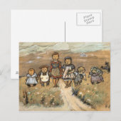 Kids - Zille - Vintage Motive Postkarte (Vorne/Hinten)